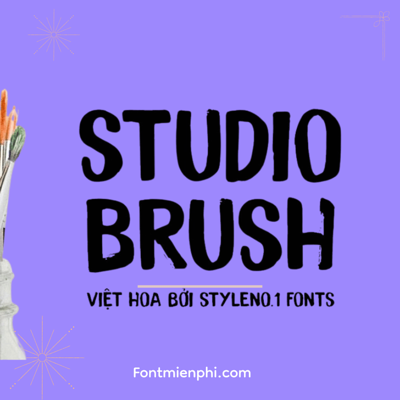 Việt hóa font SVN Studio Brush 1 Việt hóa font SVN Studio Brush
