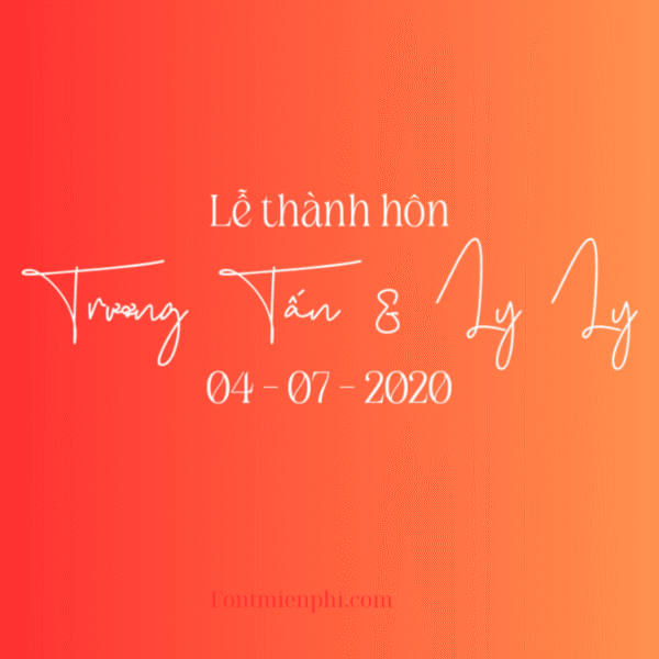 Font Việt hóa Fashion Signature VIP