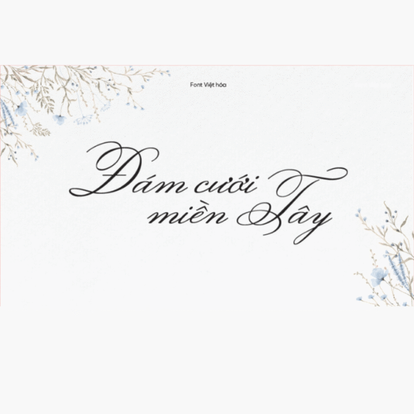 Font Việt hóa VIP Monsieur La Doulaise , Font Việt hóa Thiệp cưới