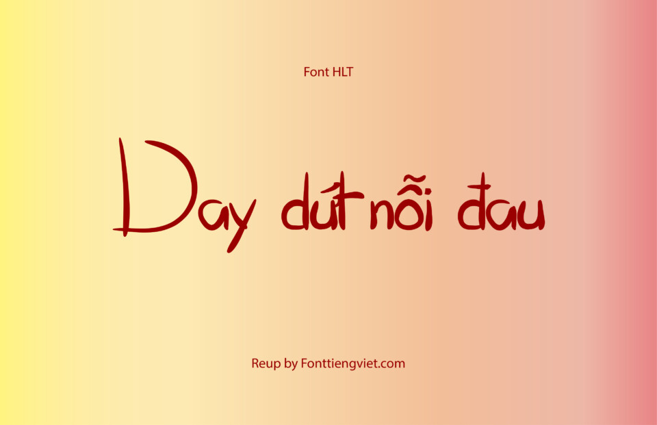 Font Việt hóa HLT Oliver tue les fourmis