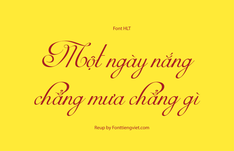 Font Việt hóa HLT Mirella Script Limited