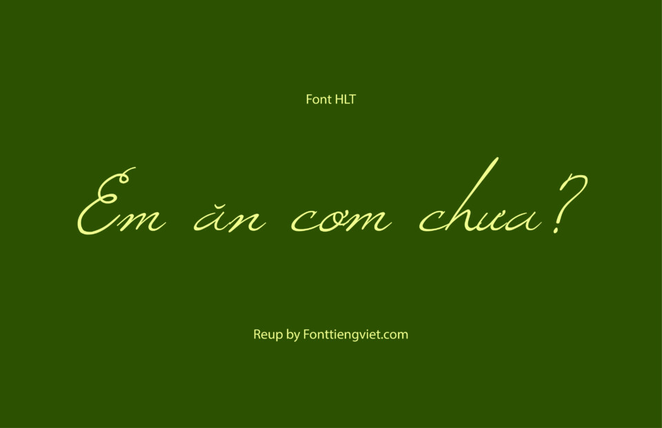 Font Việt hóa HLT Windsong