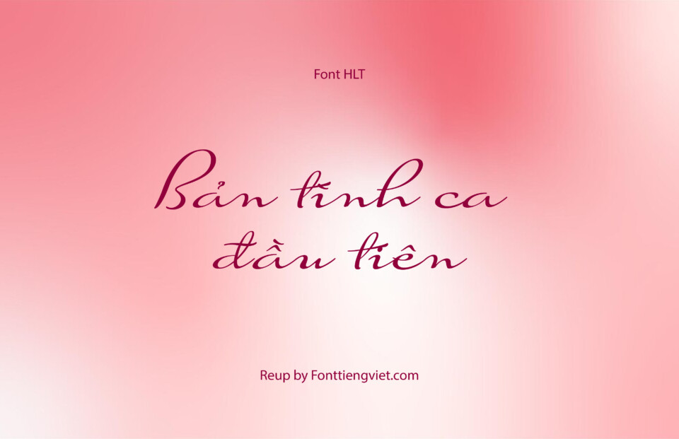 Font Việt hóa HLT Suave Script