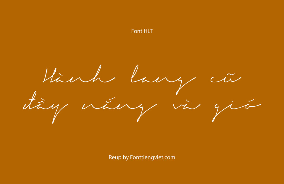 Font Việt hoá HLT Signerica Medium