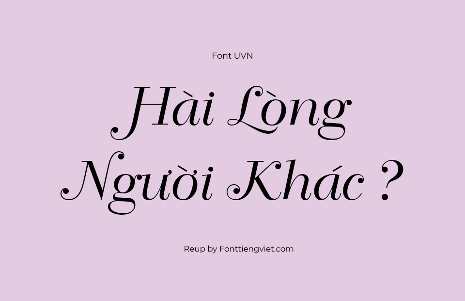 Font Việt Hóa SFU Belle