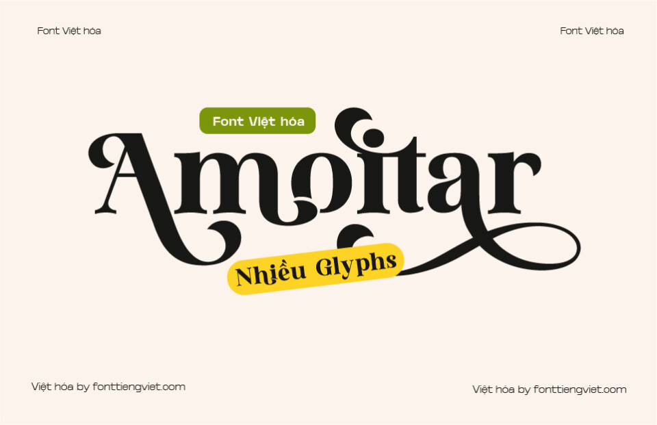 Font Việt hóa 1FTV VIP Amoitar