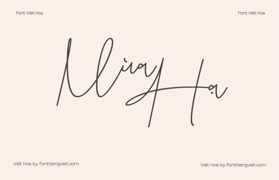 Font Việt hóa 1FTV VIP Amoslenty Italic