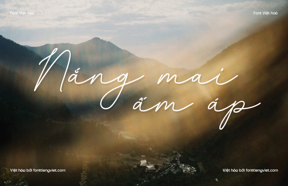 Font Việt hóa 1FTV VIP Karmila Script