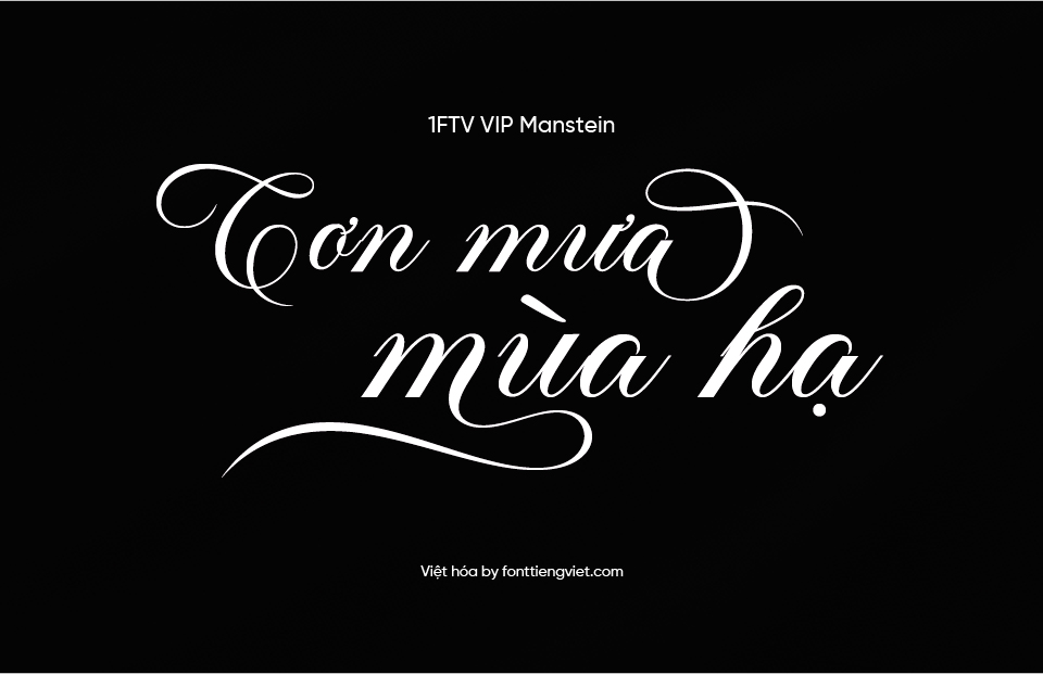 Font Việt hóa 1FTV VIP Manstein