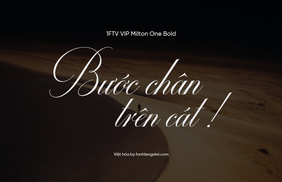Font Việt hóa 1FTV VIP Milton One Bold