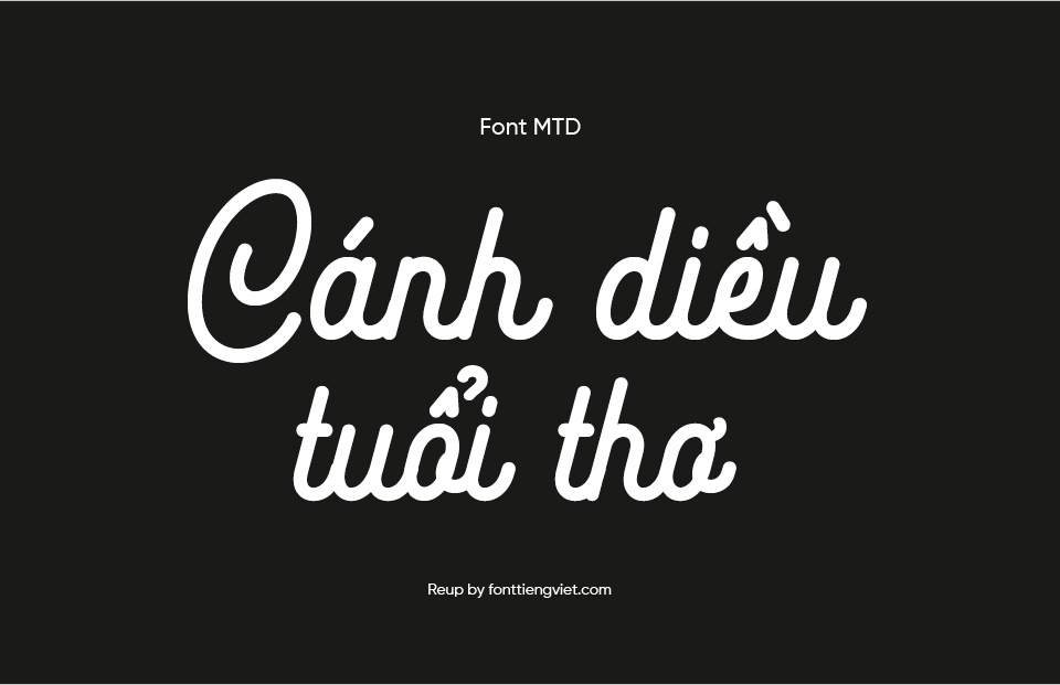 Font Việt hóa MTD Ampihan