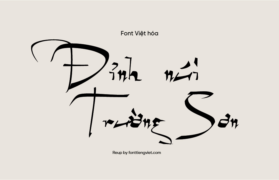 Font Việt hóa MTD Geza Script