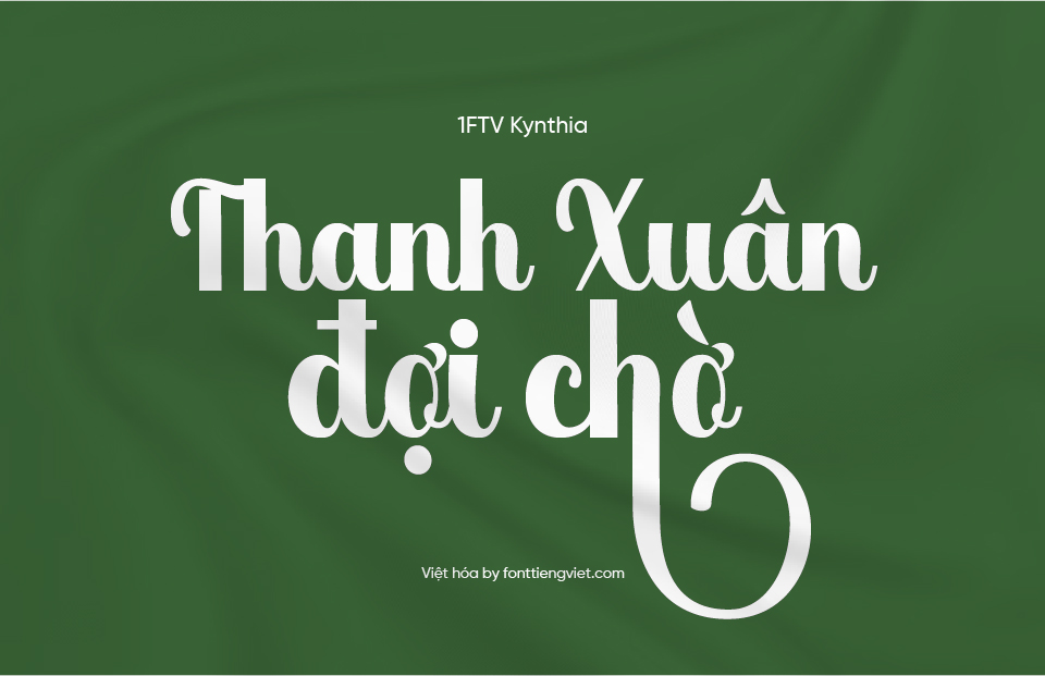 Font Việt hóa 1FTV Kynthia
