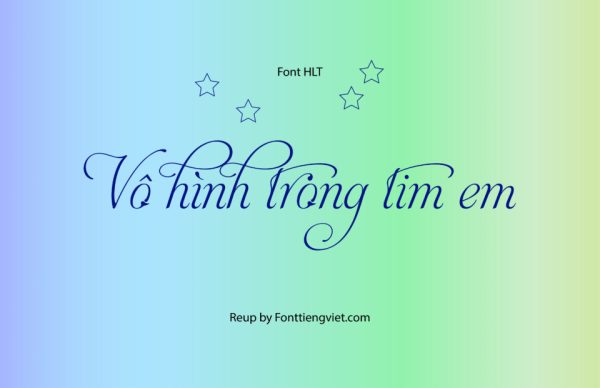 Font Việt hóa HLT AphroditeSlimStylistic
