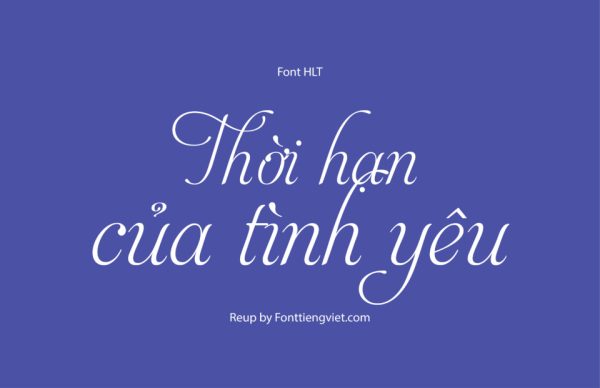 Font Việt hóa HLT AphroditeSlimPro