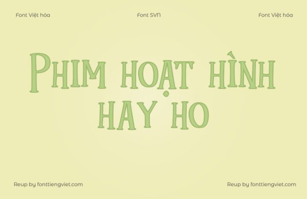 Font Việt hóa SVN Mukadua