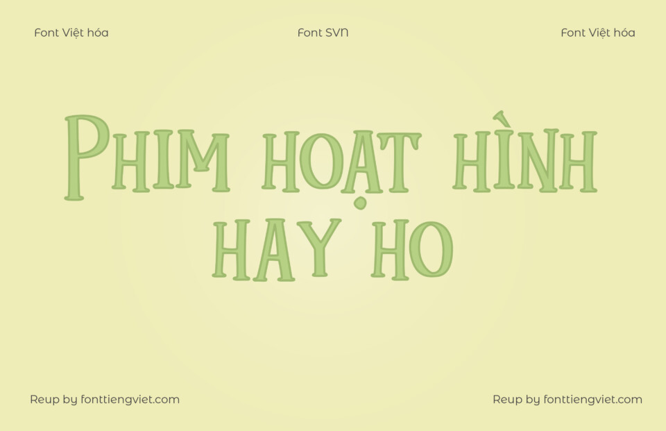 Font Việt hóa SVN Mukadua 1 Font Việt hóa SVN Mukadua
