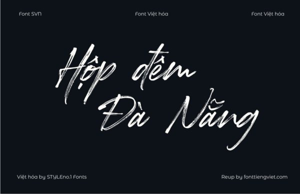 Font Việt hóa SVN Rockness (Slant) – Brush