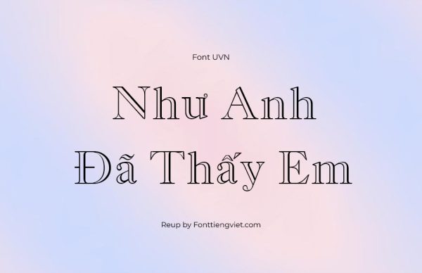 Font Việt Hóa SFU MonotypeOldStyleMT
