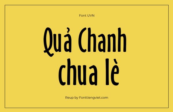 Font Việt Hóa UVN Ban Tay