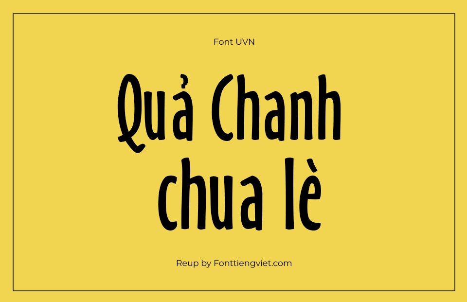 Font Việt Hóa UVN Ban Tay 1 Font Việt Hóa UVN Ban Tay