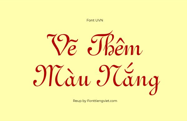 Font Việt Hóa UVN Con Thuy