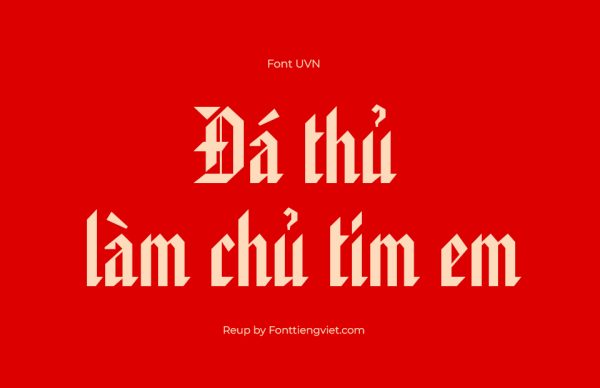 Font Việt Hóa UVN Hoa Ky