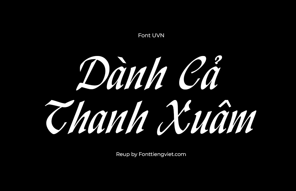 Font Việt Hóa UVN Ly Do 1 Font Việt Hóa UVN Ly Do