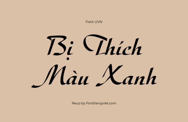 Font Việt Hóa UVN Thu Tu