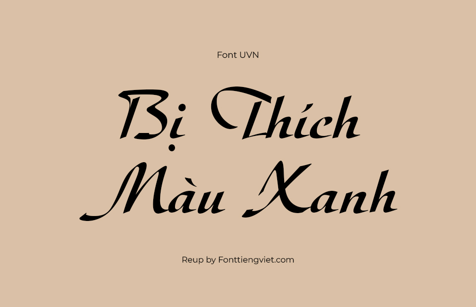 Font Việt Hóa UVN Thu Tu 1 Font Việt Hóa UVN Thu Tu
