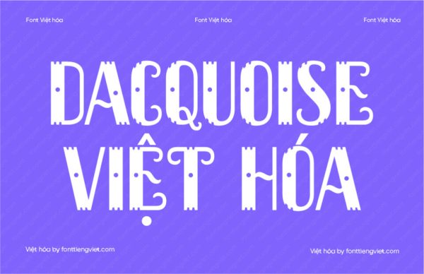 Font Việt hóa 1FTV Dacquoise
