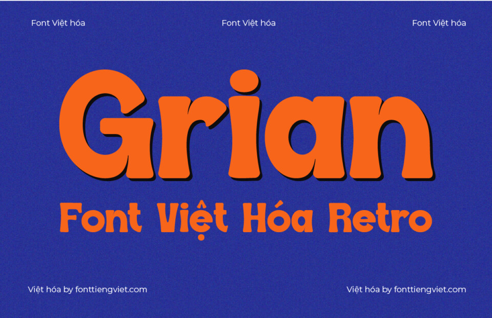 Font Việt hóa 1FTV Grian 1 Font Việt hóa 1FTV Grian