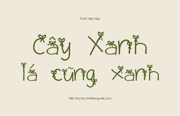 Font Việt hóa 1FTV Happy Christmas