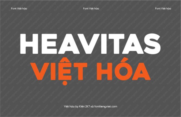 Font Việt hóa 1FTV Heavitas