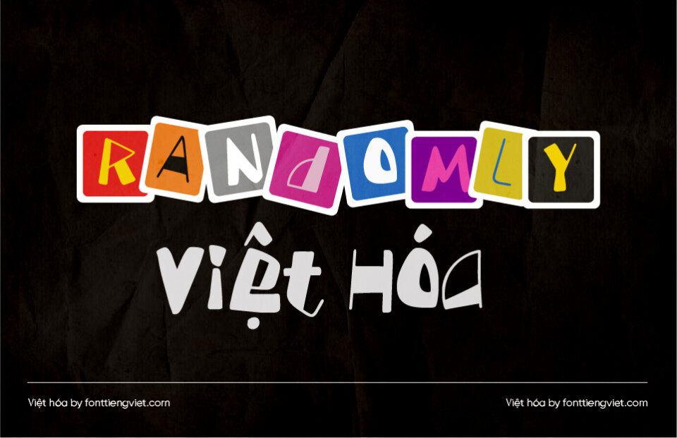 Font Việt hóa 1FTV Randomly Regular 1 Font Việt hóa 1FTV Randomly Regular