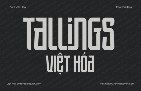 Font Việt hóa 1FTV Tallings