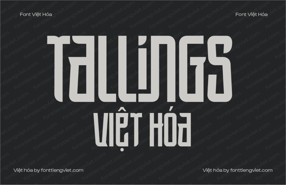 Font Việt hóa 1FTV Tallings 1 Font Việt hóa 1FTV Tallings