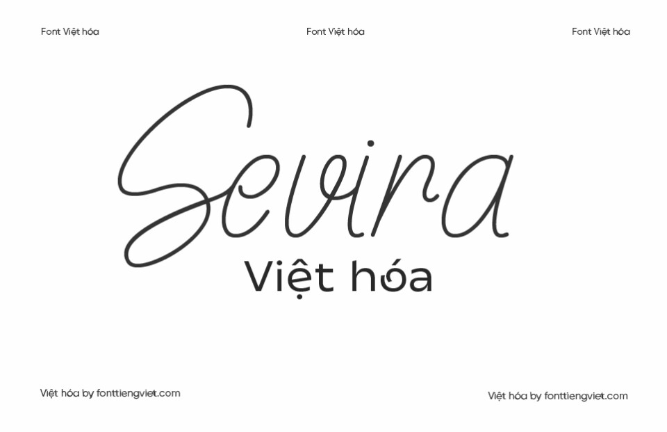 Font Việt hóa 1FTV VIP Sevira