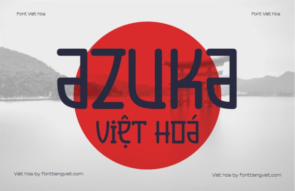 Font Việt hóa 1FTV VIP Azuka – Nhật bản
