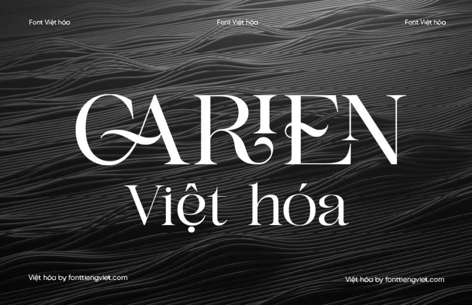 Font Việt hóa 1FTV VIP Carien