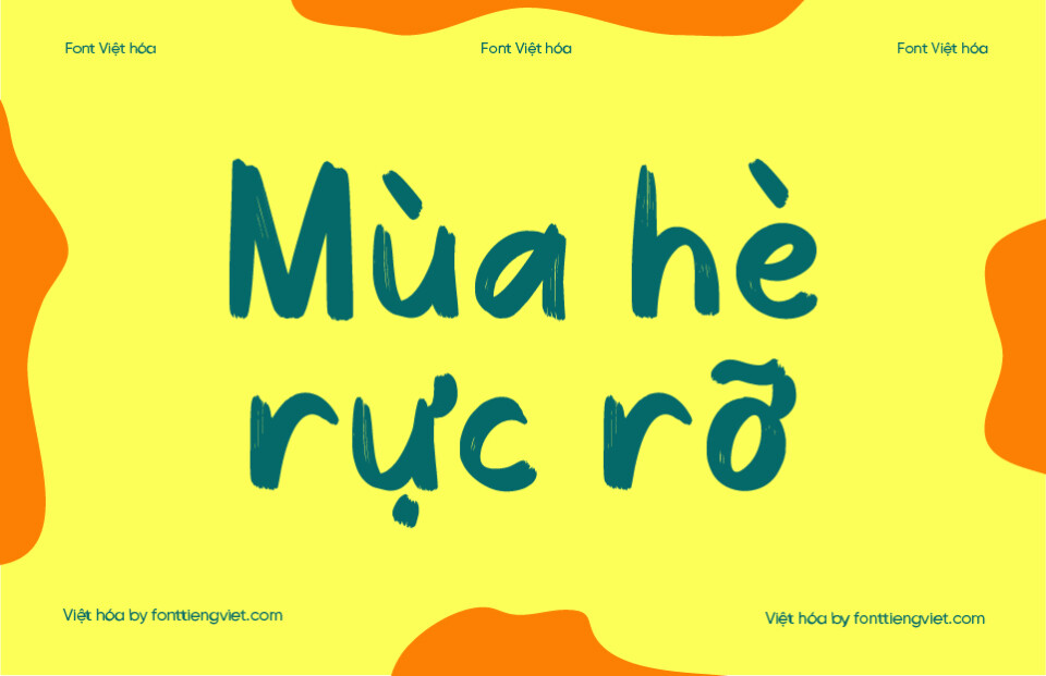 Font Việt hóa 1FTV VIP Cheerful Summer – Brush