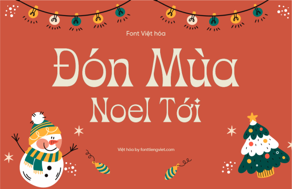 Font Việt hóa 1FTV VIP Christmas Blink