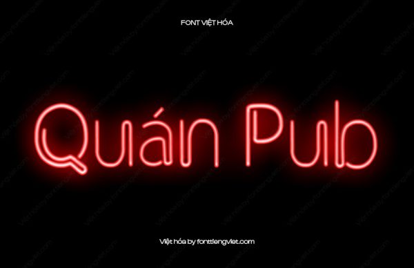 Font Việt hóa 1FTV VIP Clip – Kiểu Neon