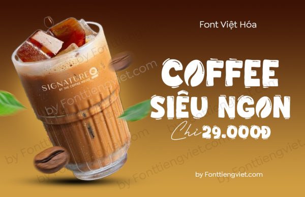 Font Việt hóa 1FTV VIP Coffee Town