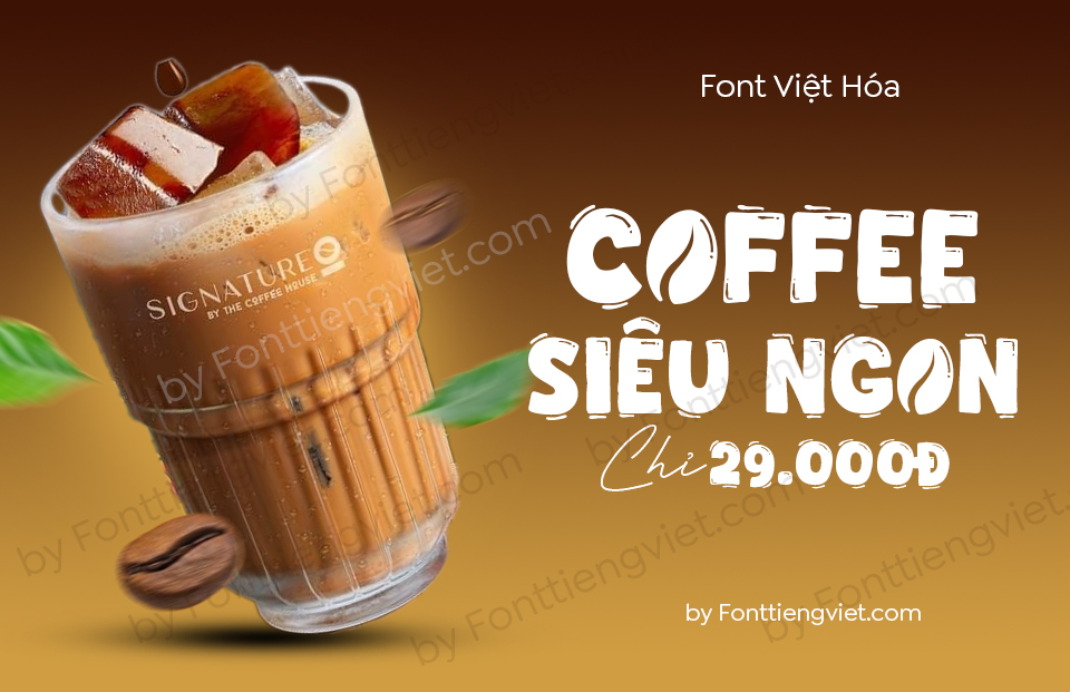 Font Việt hóa 1FTV VIP Coffee Town 1 Font Việt hóa 1FTV VIP Coffee Town