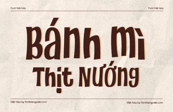 Font Việt hóa 1FTV VIP Fresh Baked
