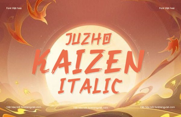 Font Việt hóa 1FTV VIP Juzho Kaizen Italic
