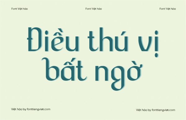 Font Việt hóa 1FTV VIP Lesser Concern