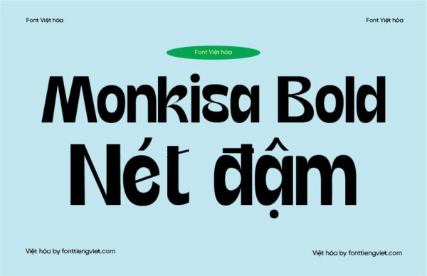 Font Việt hóa 1FTV VIP Monkisa Bold