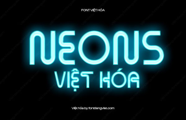 Font Việt hóa 1FTV VIP Neons